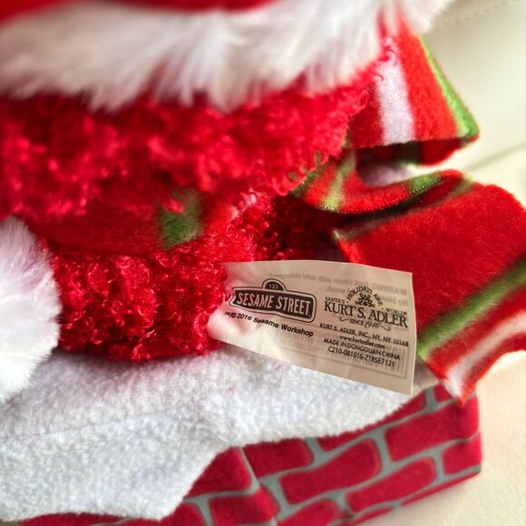 KURT S. ADLER Vintage Sesame Street Workshop Christmas Elmo Animated Plush 12"X6 - Picture 5 of 6